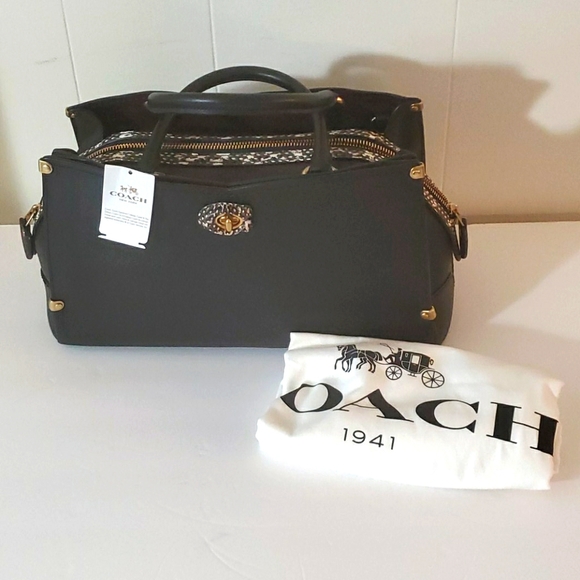 🆕️ Coach Mason Carryall Snakeskin Detail 1941 - Picture 4 of 16